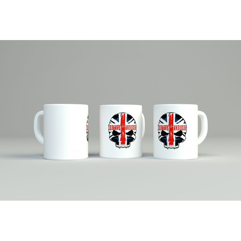 MUG BLANC BRITISH TERRORS